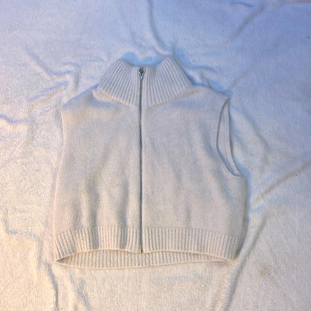 White L.A. Hearts zip up